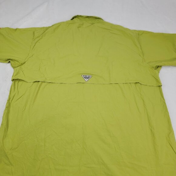 Columbia Men's Green PFG Bahama II Short-Sleeve Fishing Button-Front Shirt Sz XL - Picture 3 of 10